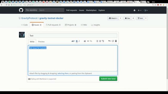 Creating an Issue on Github смотреть онлайн