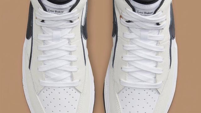 Nike SB React Leo White and Black смотреть онлайн