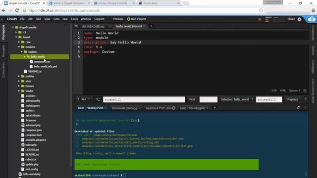 Drupal Console: Generate Module & Theme Code смотреть онлайн