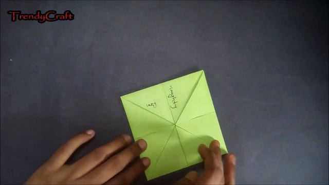 How To Make Paper Finger Game | Easy Origami Fortune Teller By TrendyCraft смотреть онлайн