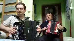 Дуэт гармонь цифровой баян Roland fr-1xb