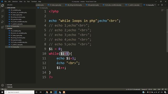 While Loops in php | PHP Tutorial #12 смотреть онлайн