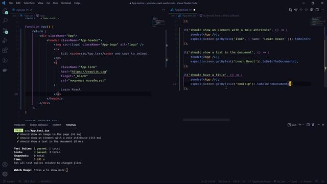 Using getByTitle in react смотреть онлайн