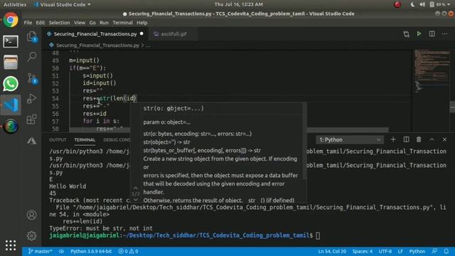 Securing Financial Transactions ??| Tcs Codevita Coding Problem | Tamil | Tech Siddhar | Python #T смотреть онлайн