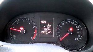 Volkswagen Polo 2014 1,6 прогреваем двигатель при -19 градусах