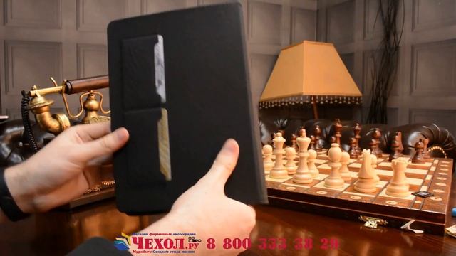 Фирменный чехол-книжка из качественной импортной кожи для Айпад Аир 1 смотреть онлайн