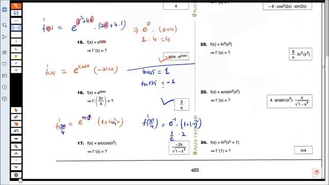 YÖS ЙОС Математика  Производные  Урок 9