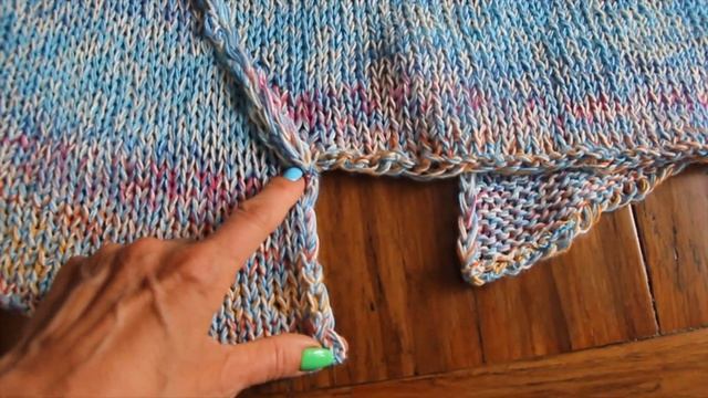 Готовая работа. Косая майка - та самая. Пряжа Ализе Дива силк эффект. смотреть онлайн