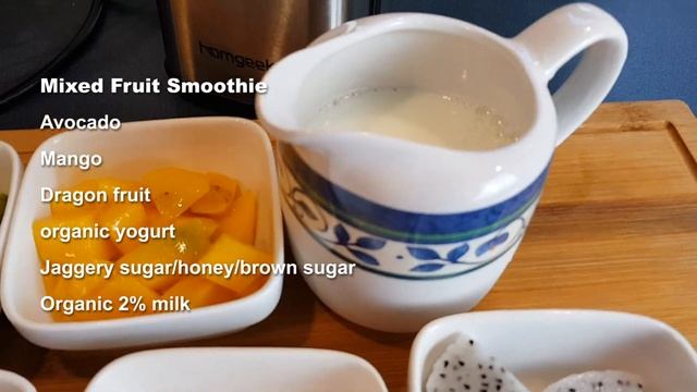 Homgeek Mini blender Product Review/ Mixed Fruit Smoothie смотреть онлайн