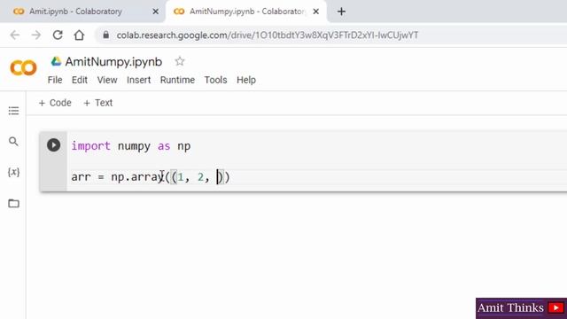 How to setup and run Numpy program on Google Colab | 2022 смотреть онлайн