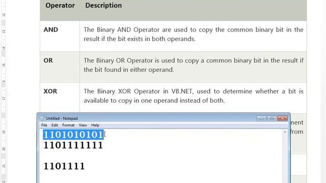 04 OCT 2021 BIT SHIFT OPERATOR IN VB NET смотреть онлайн