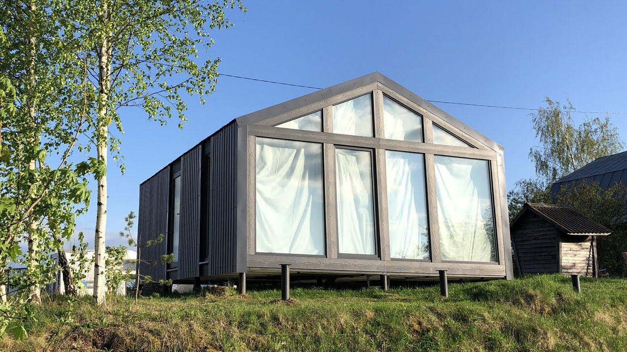 Сборка домокомплекта жилого дома одним человеком