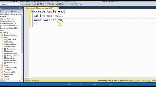 Lecture#11 Not Null Constraint in SQL with code in SSMS || SQL Tutorials for Beginners in Urdu смотреть онлайн
