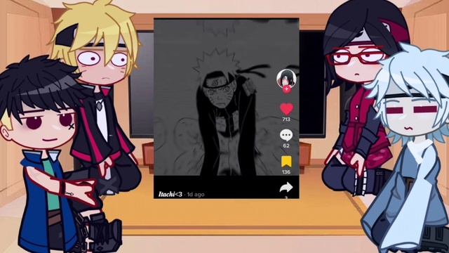 ||team 7 Boruto react to Naruto part 1|| repost смотреть онлайн