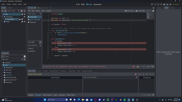 Godot 4 Pause Menu Tutorial смотреть онлайн