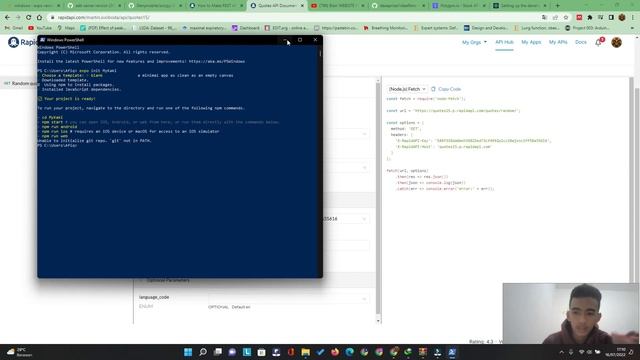 React Native with API Data from RapidAPI смотреть онлайн