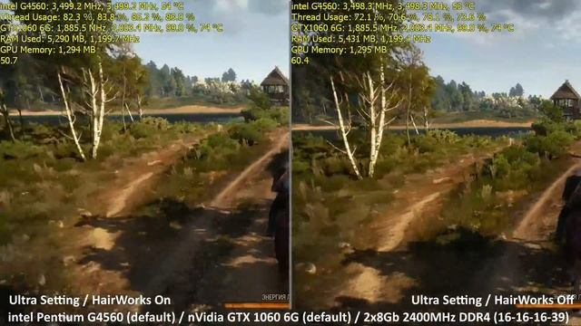 Best Budget CPU - The Witcher 3: Wild Hunt - intel Pentium G4560 3.5GHz with nVidia GTX 1060 6G смотреть онлайн