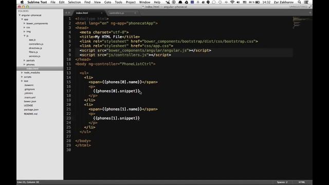 04 AngularJs ngRepeat смотреть онлайн