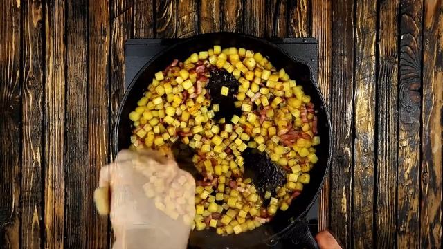 Яичница с картофелем: улучшенная классика смотреть онлайн