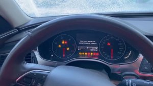 Запуск дизеля в мороз Audi A6 C7 3.0 diesel. -25°