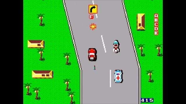 1986 Action Fighter Arcade Game. SEGA Master System. Classic No Commentary Gameplay. | Piso games смотреть онлайн