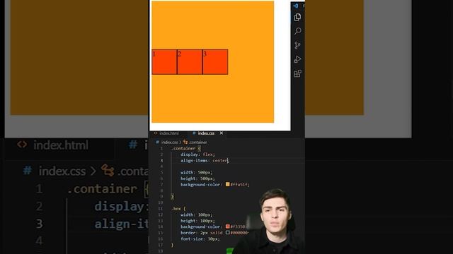 display: flex, align-items. Как расположить элементы горизонтально. #css #frontend смотреть онлайн