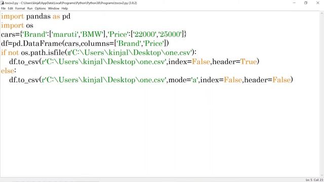 How to write in CSV file using Python смотреть онлайн