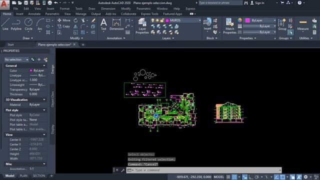 Comandos para Selección de Objetos en AutoCAD: QSELECT, FILTER, SELECTSIMILAR y SELECT -Parte 1 смотреть онлайн