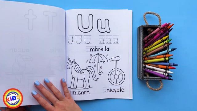 FUN ABC COLORING BOOK FOR KIDS! ???? LEARN AND COLOR! ABC LETTER TRACING! COLORFUL CREATIVE KIDS смотреть онлайн