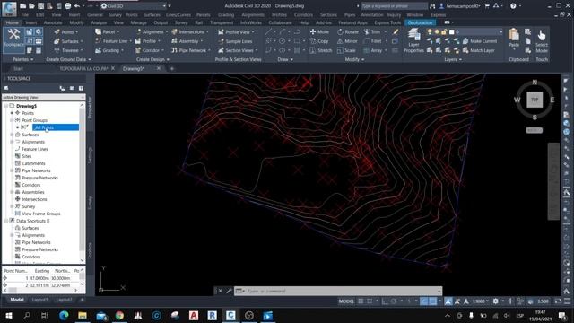 PASAR PUNTOS DE EXCEL A CIVIL 3D Y GENERAR CURVAS DE NIVEL. смотреть онлайн