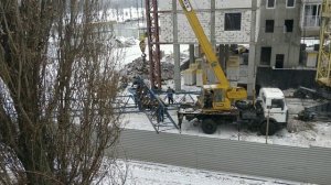 Ч.4 Как демонтируют на стройке башенный кран в 2021 г подробный обзор демонтажа крана на новостройк