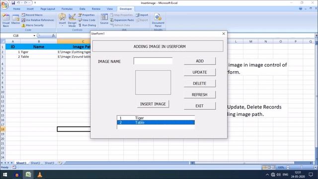 How to Insert Image in Image Control Box , Excel VBA смотреть онлайн