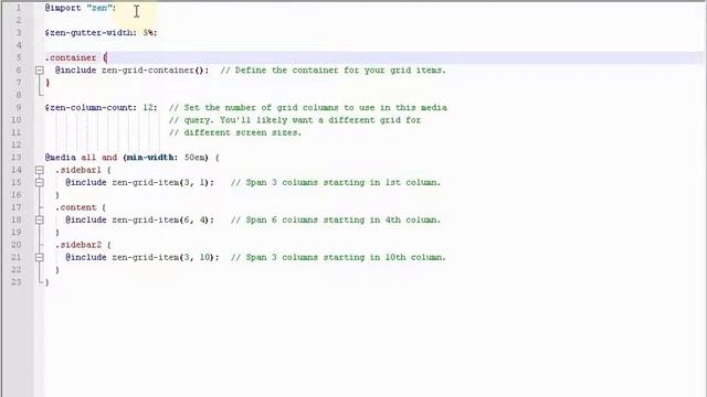 Колоночная верстка с технологией Zen Grids смотреть онлайн