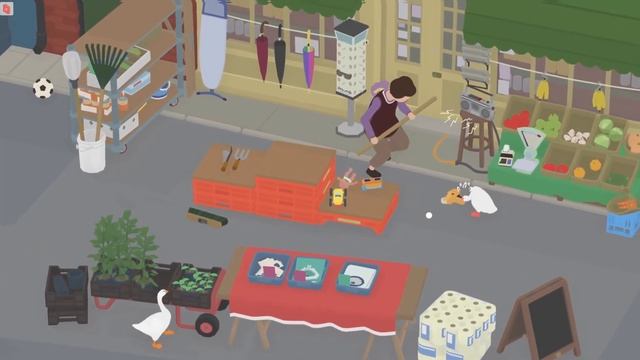 ГУСИ ХУЛИГАНЫ НА ПРОГУЛКЕ ( Untitled Goose Game ) смотреть онлайн