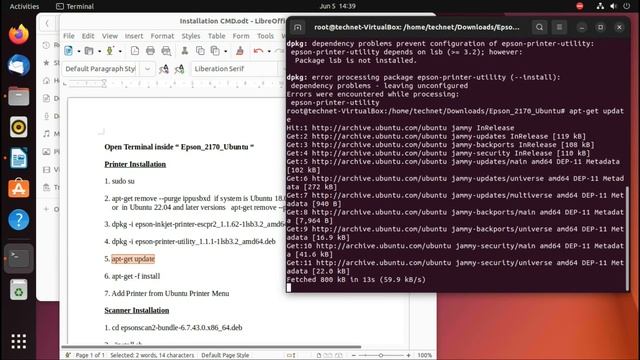 Epson M2170 Printer & Scanner Installation - Ubuntu 18.04 to Ubuntu 22.04 смотреть онлайн