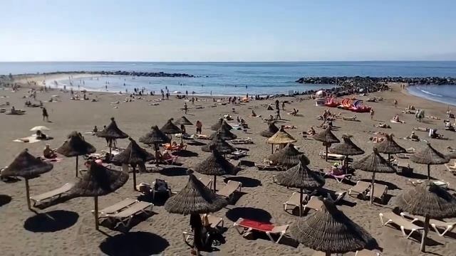 Пляжи Лас Америкас зимой на Тенерифе смотреть онлайн