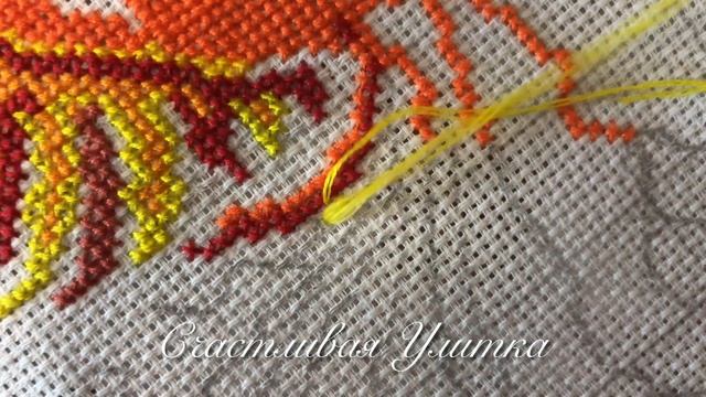 Продолжаю вышивать. Процесс. Вышивка крестиком смотреть онлайн