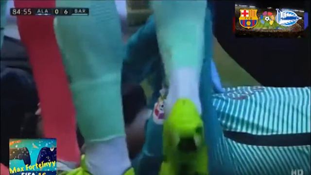 Травма Alex Vidal Barca vs Alaves смотреть онлайн