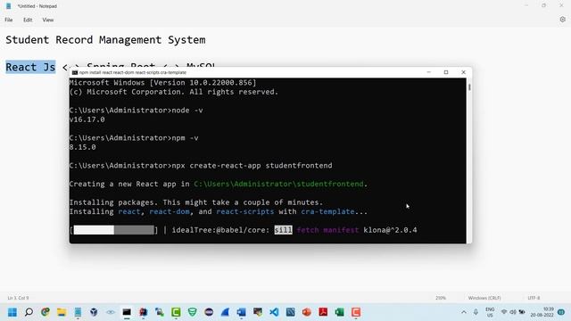 02 Creating React JS Application смотреть онлайн