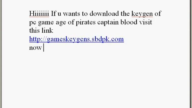 Age of Pirates Captain Blood Keygen смотреть онлайн