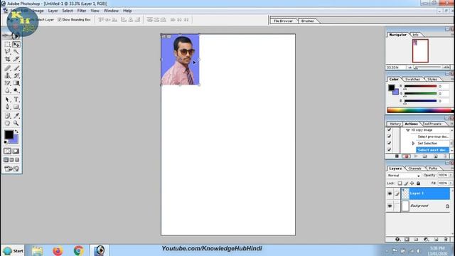 Create Action Passport Size Photo I photoshop 7.0 I One click to 10 copy смотреть онлайн