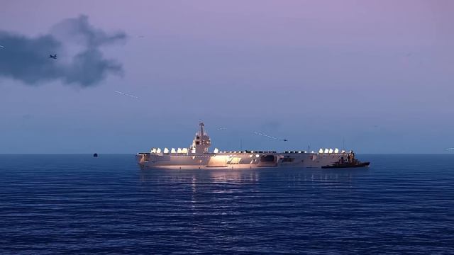 Today,Russian Yak 141 Blows Up a US Aircraft Carrier Loading 300 Truckloads of Ammunition for Israe смотреть онлайн