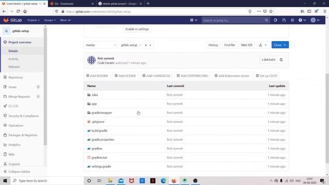 Learn how to upload an android project to Gitlab смотреть онлайн