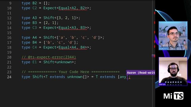 Shift with Aaron Harper - TypeScript Type Challenges #3062 [MEDIUM] смотреть онлайн