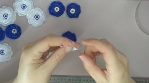 Ободок из атласной ленты 2,5 см.