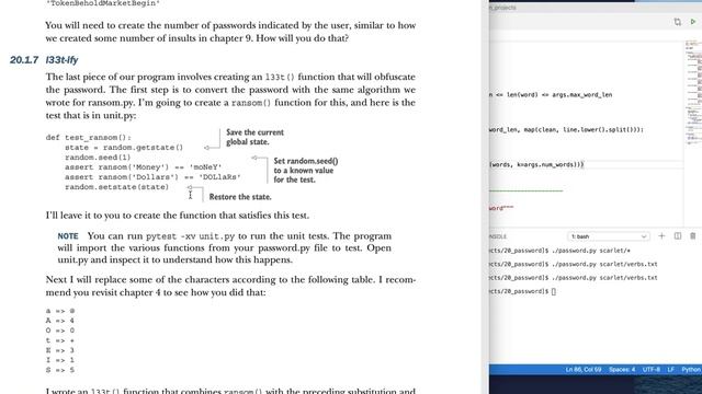 Tiny Python Projects: Ch 20 Pt 7 (Writing the ransom and leet functions) смотреть онлайн