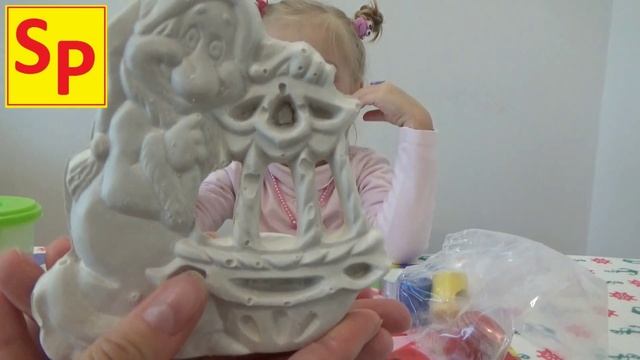 Новогодний фонарик из гипса учимся делать, раскрашивать и зажигать смотреть онлайн