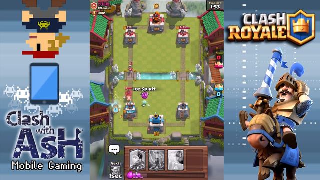 I LOVE ICE SPIRIT!! BEST CARD in Clash Royale! 1 Elix = 2 Seconds Freeze! смотреть онлайн