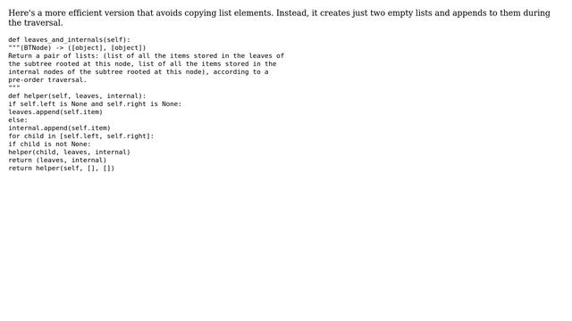Code Review: How to enumerate the internal nodes and leaves of a tree more elegantly? смотреть онлайн