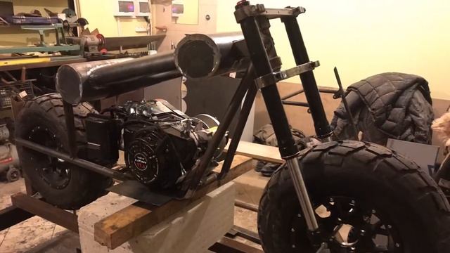 Самодельный мотоцикл с нуля / Homemade bike with fat wheels /07.05.19 смотреть онлайн